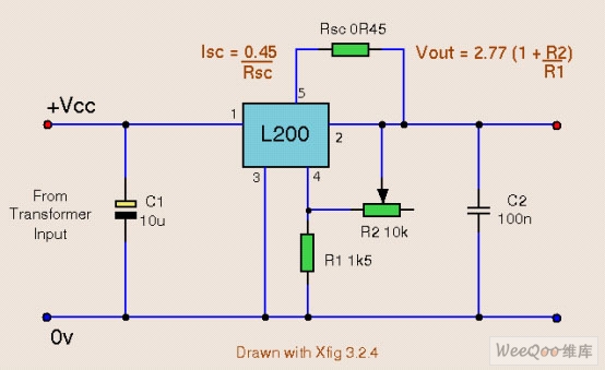 基于L200的电源供应电路