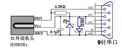 遥控接收器的制作电路图